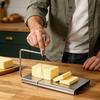 Käsehobel mit verstellbarem Edelstahldraht, professionelles Schneidebrett und Butterkäseschneider, Mehrzweck-Küchengerät