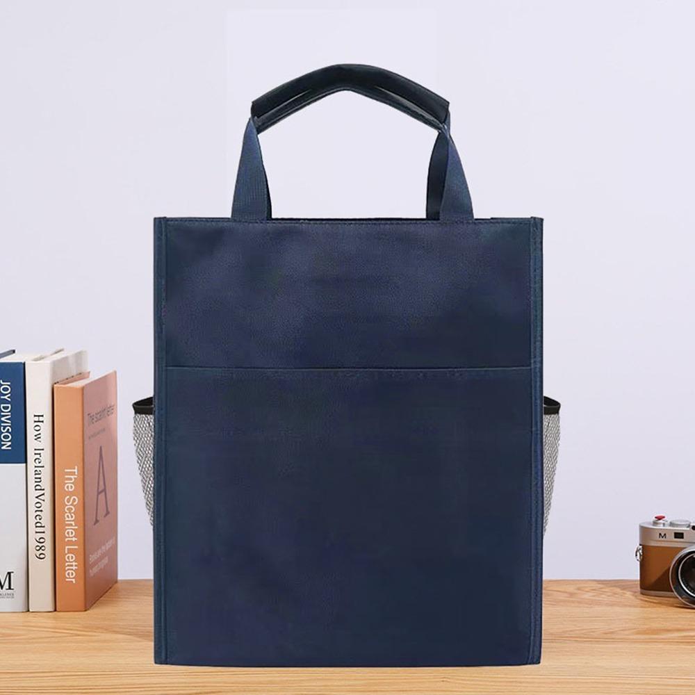 

Пылезащитная сумка для документов, вместительная сумка для хранения канцелярских принадлежностей, переносная сумка для файлов, офисные принадлежности синий