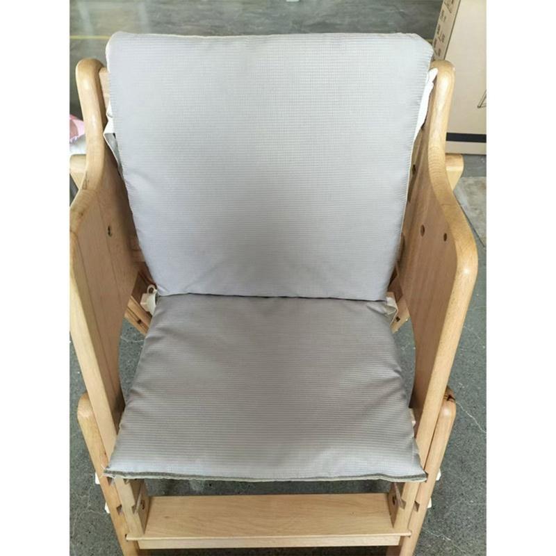 Infant Dining Chair Cushion Soft Comfortable Fabric Fun Solid/Cartoon Pattern Pad Nonslip Safe for Baby and Toddler