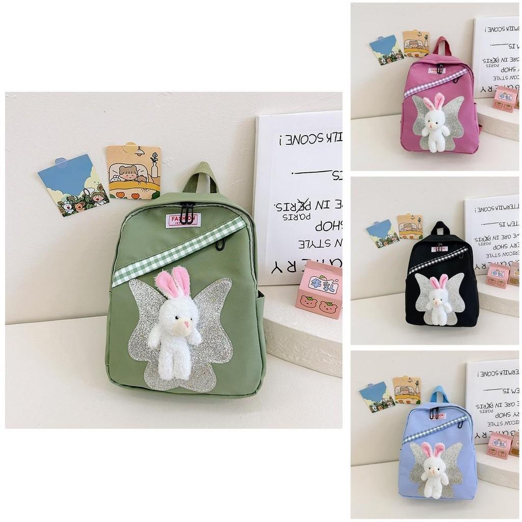 Charming Nylon Bunny Toddler Backpack Playful Animal Pattern For Boys And Girls