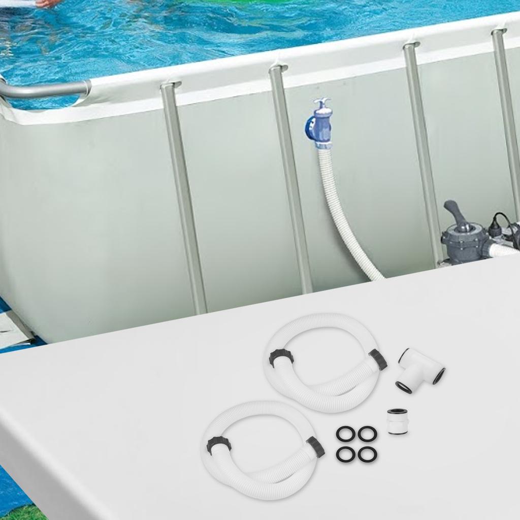 Above Ground Pool Pool Filter Pump Adapter Swimming Pool Setup Reliable Sealing Performance 1.5 Inch Diameter Hose