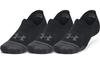 Performance Tech No Show Socks Unisex 3 Pack Black 1379502-001