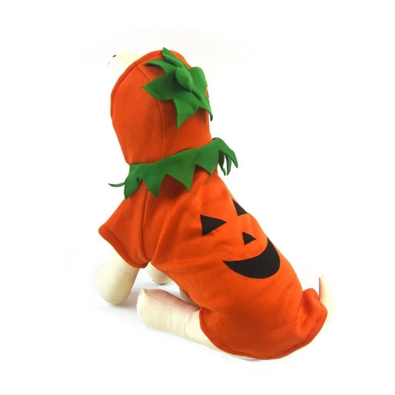 Dog Pumpkin Costume Cosplay Sweatshirt Pet Hoodie Party Costume AllBreeds Halloween Sweater Cats Festival Suit Outfit