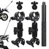 Super Clamp Motorcycle Bike Mount Extension Pole Selfie Stick Double Side Clip for Insta360 X2 X3 X4 X5 Monopod Handlebar Action