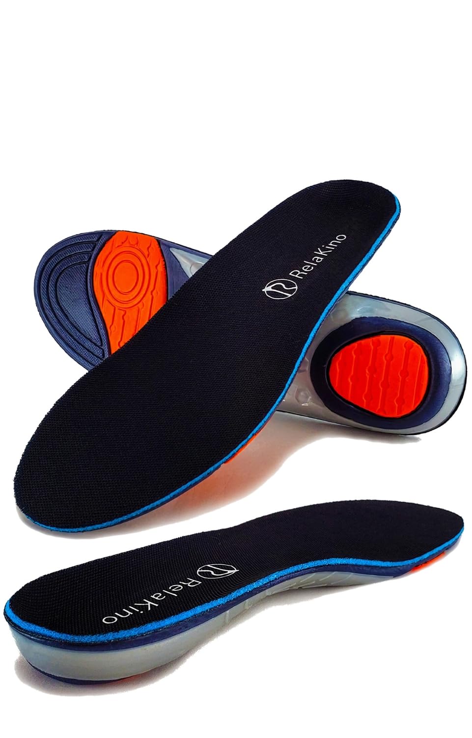 

Rela Kino Стельки Амортизация Поддержка свода стопы Унисекс [Комфорт на весь день] Разработаны физиотерапевтом (Размеры 25.5-26.5см, Универсальные) чёрный