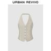 UR Women's Embellished Halter V-Neck Shirt