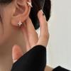 Light luxury personalized star earrings women's exquisite and small silver needle earbone nails niche design high-end new earrings ear buckles