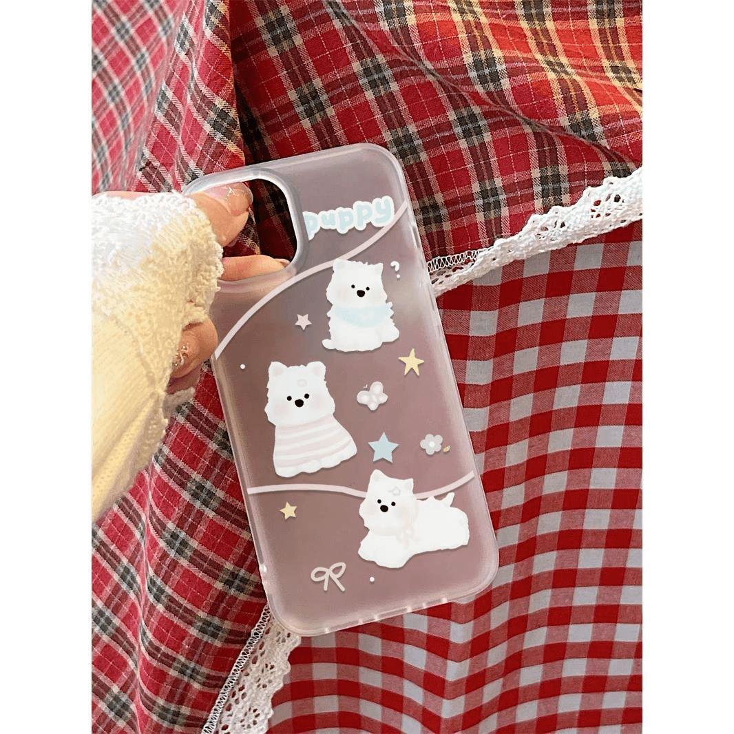

Милый чехол для Apple iPhone 17 Pro Max/16/15/14/13 с собачкой - Матовый мягкий чехол iPhone 15