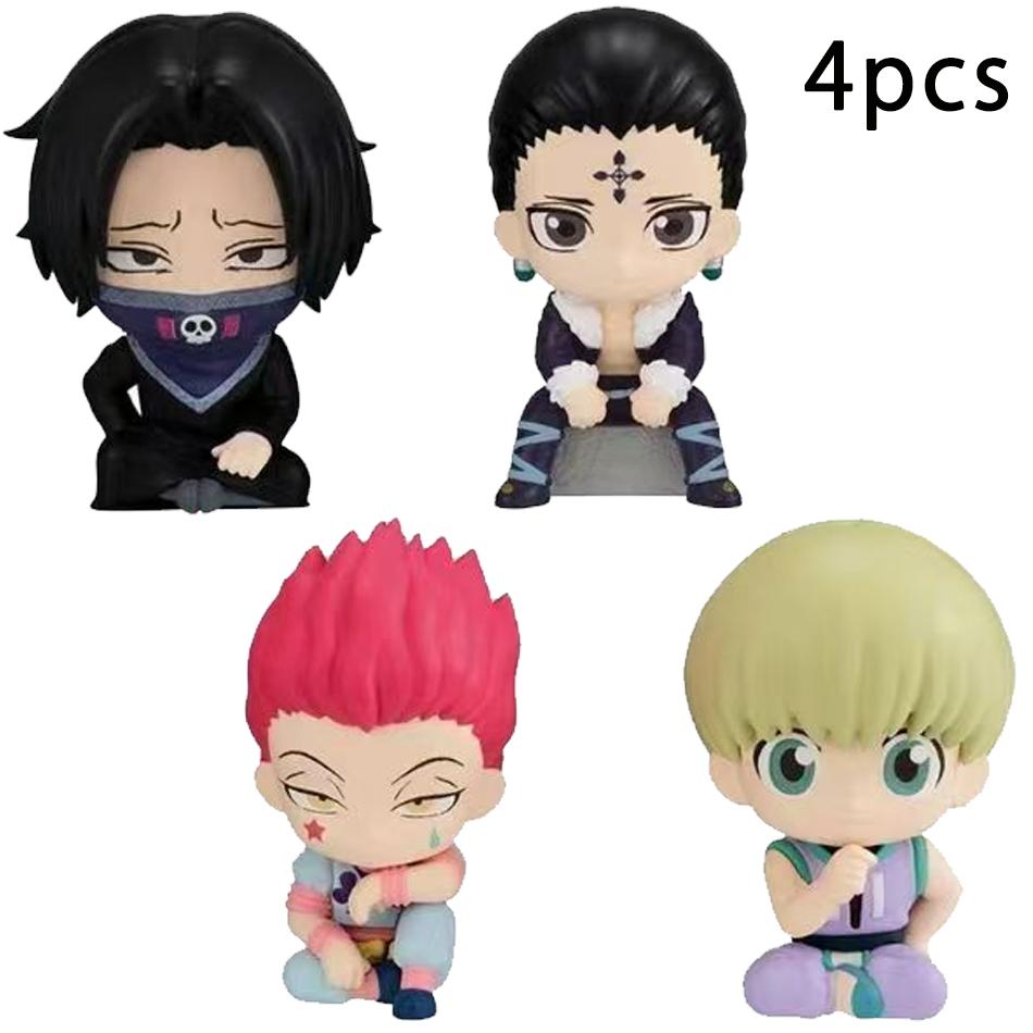 4-8pcs/set Aixlan GON FREECSS Figure  Q Version HUNTER X HUNTER Action Figure In PVC Amine Christmas Gift Collectable Statue