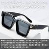 Millionaire Hip Gold Frame [PLEAVIT] Sunglasses, Square, Oversized, Celebrity, Hop, Rapper, Eyewear,