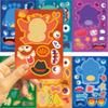 8Sheets Children DIY Puzzle Sticker Games Cartoon Monster Make A Face Assemble Jigsaw Stickers Kids Educational Toys