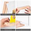 2Pieces Acrylic Poster Stand with Wood Base Clear Acrylic Sign Holder Acrylic Display Holder for Poster Price Label