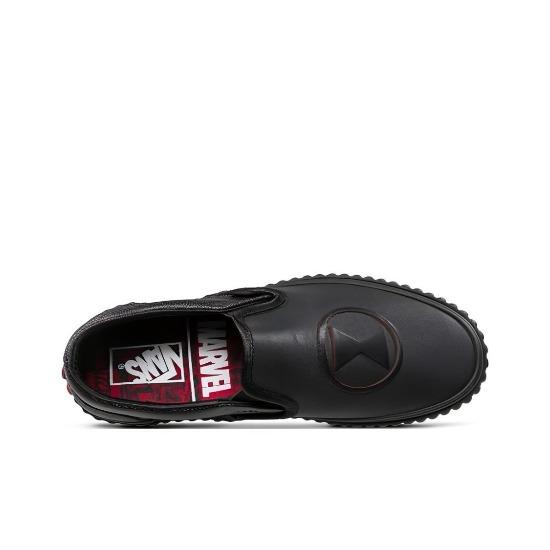 Vans Marvel X Slip-On 'Black Widow' VN0A38F7U7K Men's Shoes New