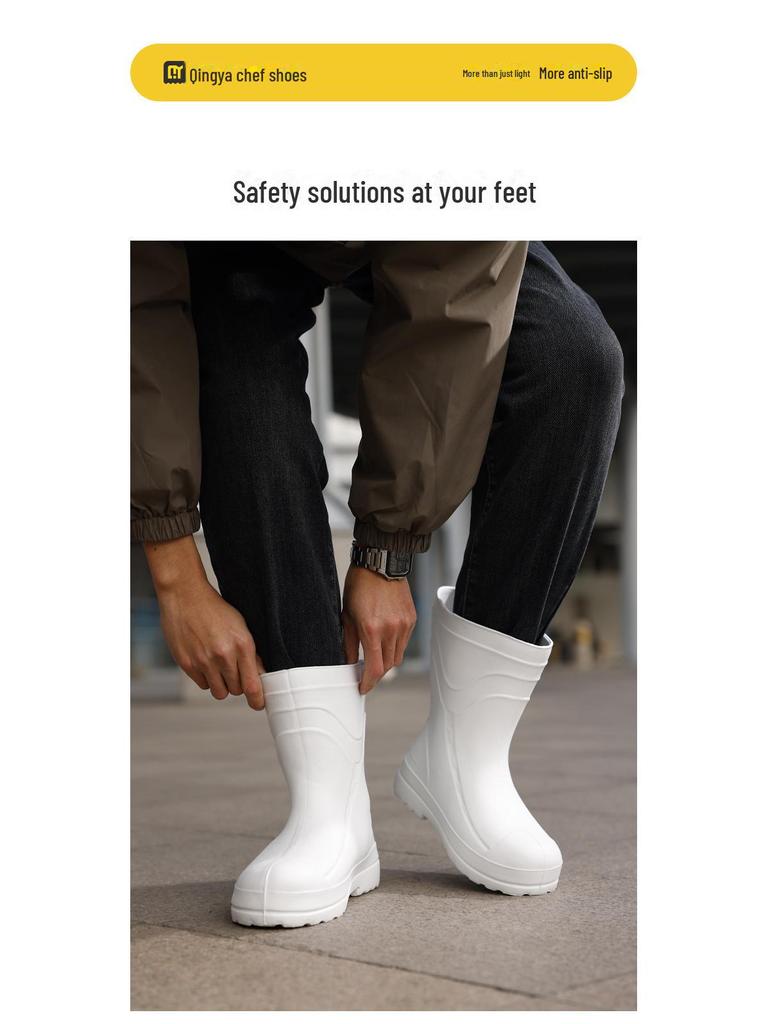 2025 Chef Shoes: Wear-Resistant, Lightweight, Comfortable, Waterproof, Oil-Proof, Non-Slip for Hotel Kitchen Work