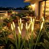 LED Solar Reed Garden Lights Outdoor Waterproof Swaying Decorative Lamp Outside Landscape Lighting For Patio Yard Pathway