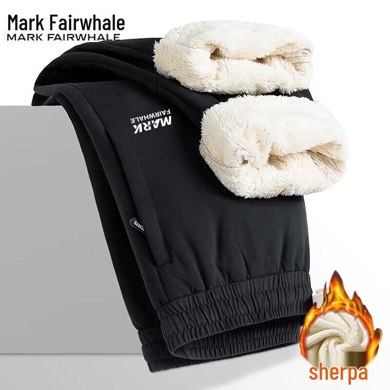 Mark Fairwhale Men's Fleece-Lined Windproof Jogger Pants
