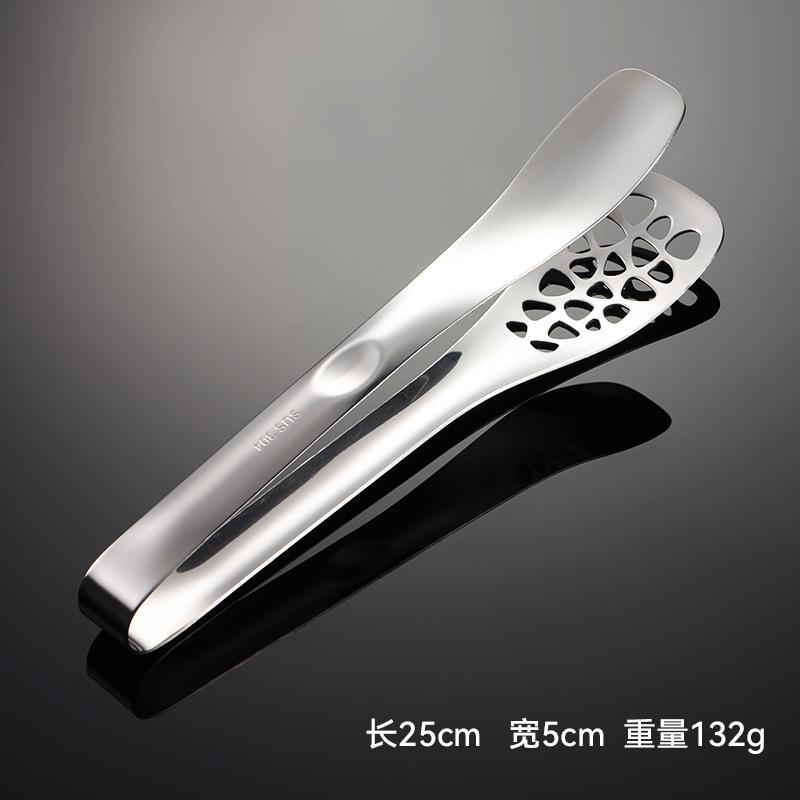 

Полый зажим для китайской еды из нержавеющей стали 304, зажим для жареного стейка, зеркально полированный, обычный гостиничный зажим, кухонная утварь Hollow Chinese clip