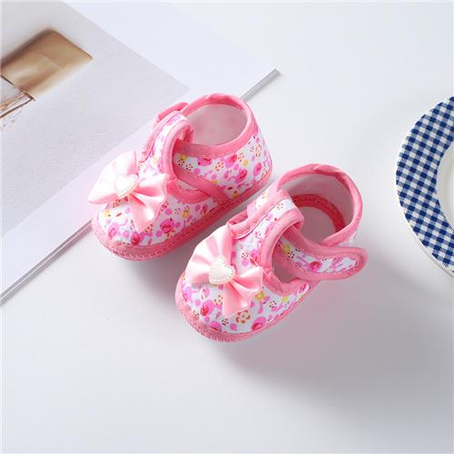 Baby Girl Boy Shoes First Walkers Cotton Soft Newborn Baby Shoes Cute Infant Toddler Baby Shoes for Girls Boys Spring 0-12Month