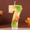 Number Birthday Candle with Bowknot Design Cake Decoration for Children Girls Baking Party Supplies