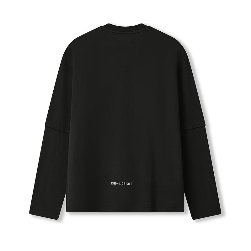 New FILA ORIGINALE T Shirts Men's Jet Black BK F11M539205F-BK