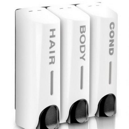 51-Model Triple-Head Soap & Shampoo Dispenser for Showers