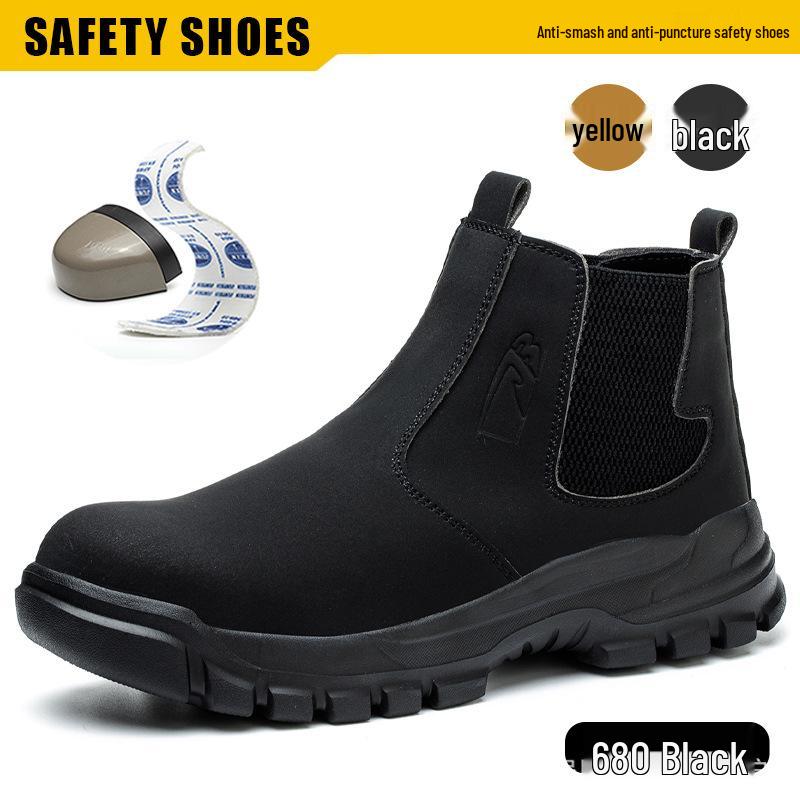 Мужские водостойкие противоударные защитные высокие рабочие ботинки 4150₽