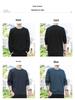 2024 Men's Oversized Round Neck Sweatshirt - Long Sleeve Pullover for Spring and Autumn