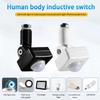 Portable Auto ON OFF Motion Sensor Delay Adjustable 180 Degree Rotatable Light Switch PIR Infrared Detector Lighting Control