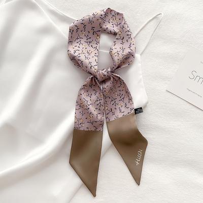 Fashion Spring and Autumn New Summer Small Floral Fashion Decorative Scarf Slim Long Streamer Hairband Tie-up Scarf