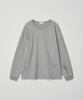 Paseleu Oversized Damaged Waffle Long Sleeve [Melange Grey]