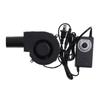 97 mm x 33 mm DC-Gebläse, 12 V, 5000 U/min, Lüfter 9733, einstellbare Geschwindigkeit, Grilllüfter, US-Stecker, für Picknick, Grill, Kochen auf Holzöfen