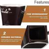 Chocolate Melting Mug, Fondue Cups , 130ml Ceramic Cheese Mug with Fork