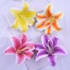 20 Stück Künstliche Lilienblütenköpfe 3D-Druck Real Touch Lilienköpfe für DIY Blumendekoration