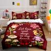 Flowers, Bird, Butterfly, Text. Bedding Sets Duvet Cover Sets Duvet Covers Pillowcases(1 * Duvet Cover 2 * Pillowcases Without Duvet Insert)