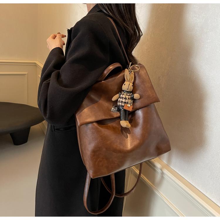 New Women's Bag, Retro Double Shoulder Student Bag.