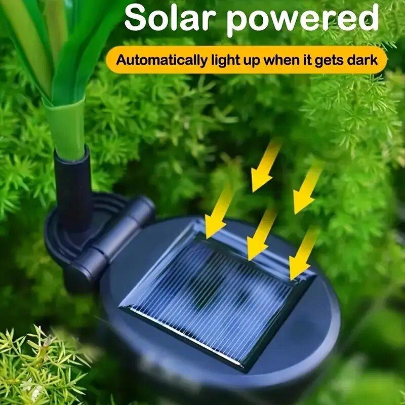 1PCS Solar Dandelion LED Garden Lights,Stainless Steel Outdoor Lawn Lamp,Landscape Decoration for Villa,Balcony,Courtyard,Garden
