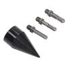 4pcs Hex Shank Log Splitter Bit 3Pcs Removable Shanks Firewood Drill Bit  Family Heating