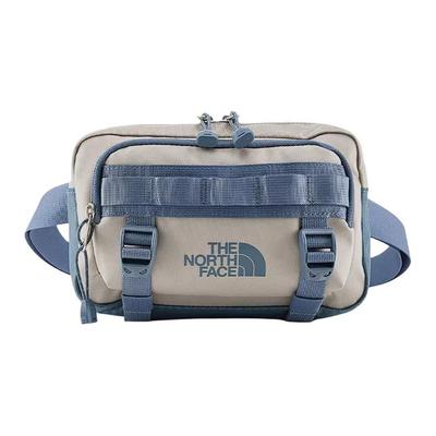 The North Face Base Camp 4L Leicht Tragbar Markenlogo Outdoor Hüfttasche Unisex Hüfttasche Beige Blau 8BK5