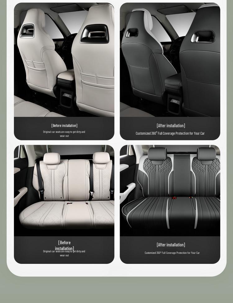 BYD Yuan UP 5-Seater Leather Car Seat Cushion Cover - New Model