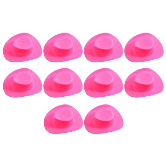 10Pcs Party Decor Hats Mini Novelty DIY Creative Western Cowboy Cake Decor Hats Party Supplies