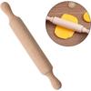 Wooden Mini Rolling Pin for Kids Unpainted Small Dough Roller Household Baking Tool for Dumpling Skin Making Pastry Kitchen
