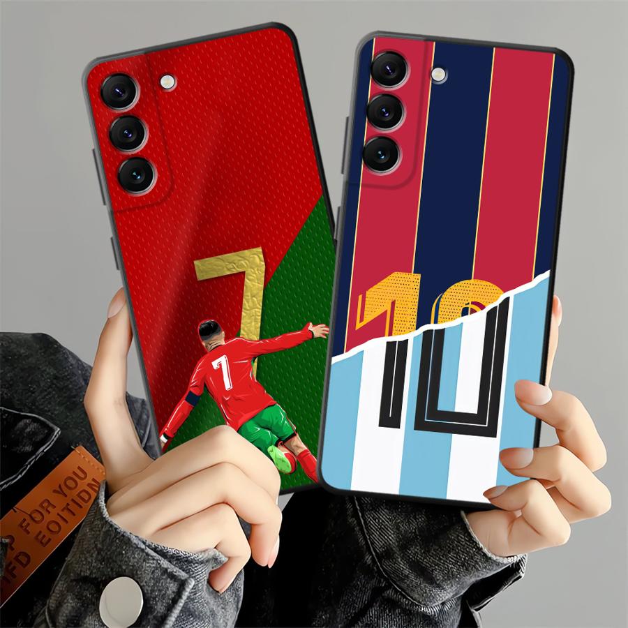 Number 7 10 Football Case for Samsung Galaxy A53 A05 A52 A57 A73 A23 A55 A25 A37 A12 A06 Phone Cover A51 A36 A15 A41 A17 A70 A50