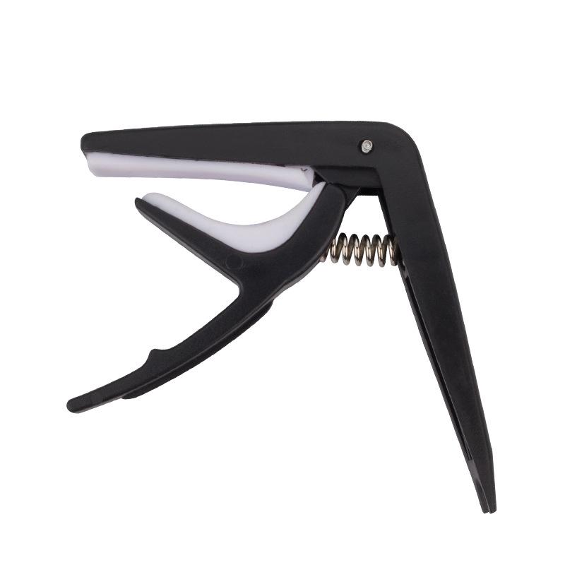 Dual-Color Plastic Guitar Capo with String Lifter for Ukulele and Folk Guitar