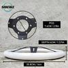 JDM Universal 14inch White Steering Wheel Classic Racing Sports Steering Wheel Car Accessories