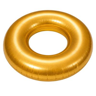 Boia - SIROCO - Boia Redonda Dourada 80 cm - PVC resistente - Fácil de inflar - Unissex