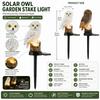 Solar Powered LED Owl Light Waterproof Realistic Animal Statue Solar Light Street Lamp LED Outdoor Lawn Lamp Yard Pathway