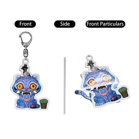 Demon Hunter Advent Calendar Cartoon Anime Figures Keychains Set 24 Days Christmas Countdown Calendar Collection Gift for Fans