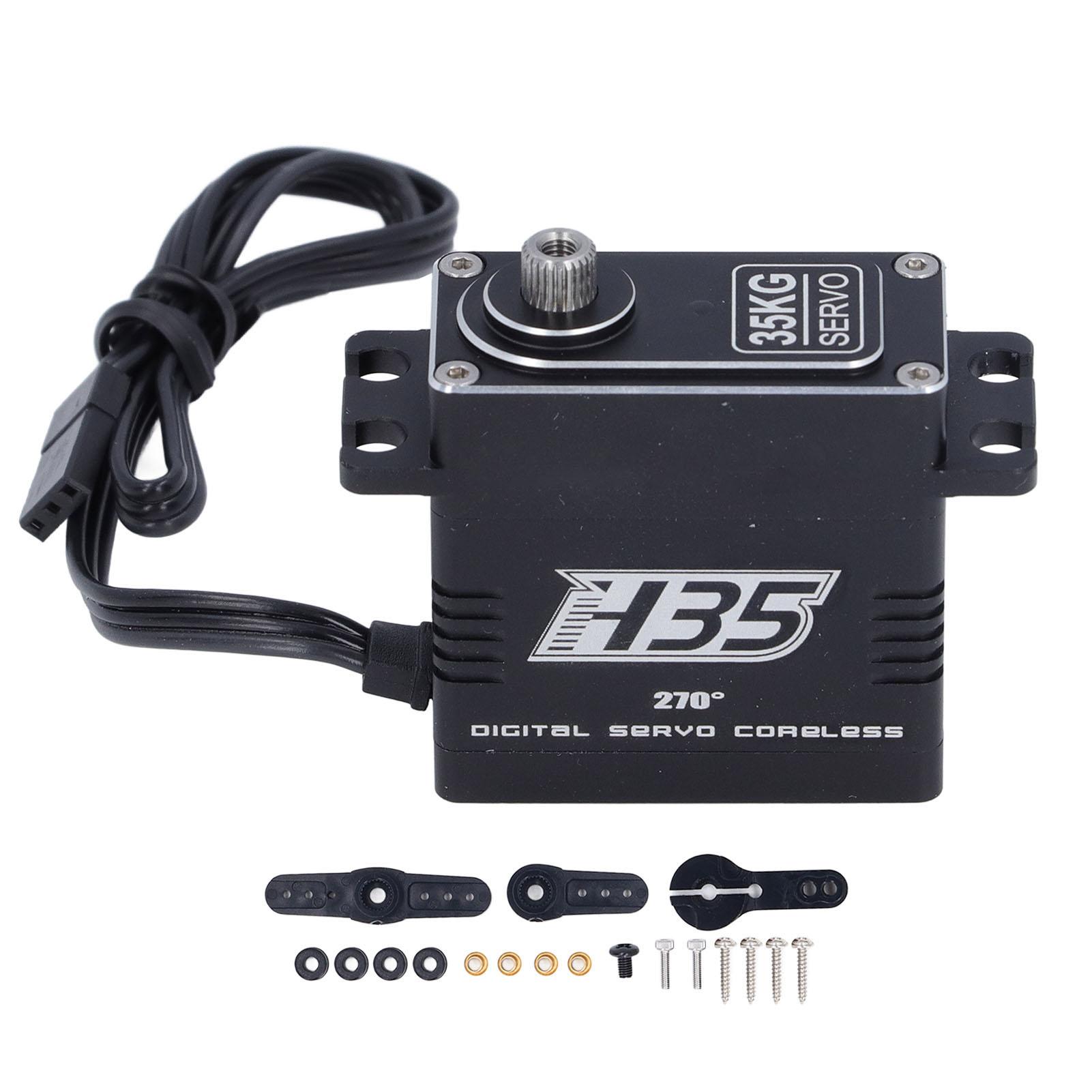 

Coreless Digital Servo Motor 35kg Full Water Proof 270 Degree HV 8.4V High Torsion RC Car Truck