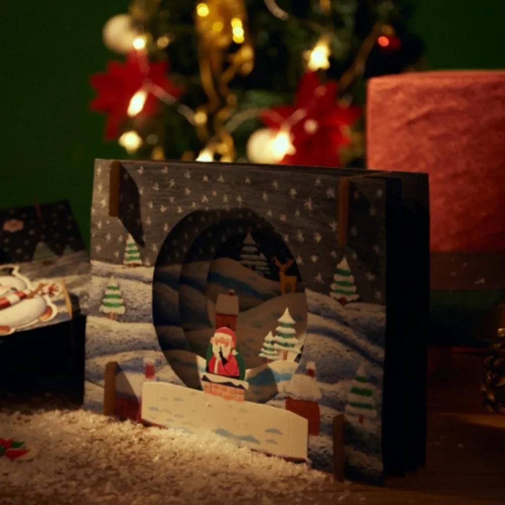 Kids DIY Craft Toys Xmas Theme Handmade Kids Crafts Drawing Toy Painting Craft Kit Educational Toys for Children Christmas Gifts