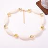 Fashion Summer Trend Dopamine Color Irregular Geometric Beaded Splicing Necklace Cool Vacation Women's